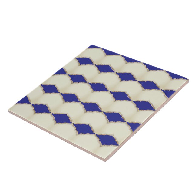 Cerâmica azulejo de padrão geométrico islâmico (Lateral)