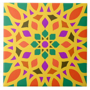 Cerâmica azulejo de padrão geométrico islâmico para mesquit