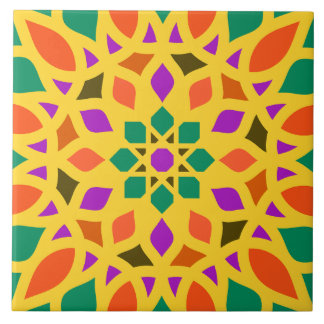 Cerâmica azulejo de padrão geométrico islâmico para mesquit