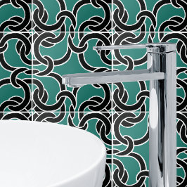 Cerâmica Azulejo de Padrão Negra Negra Negra Invisível do N