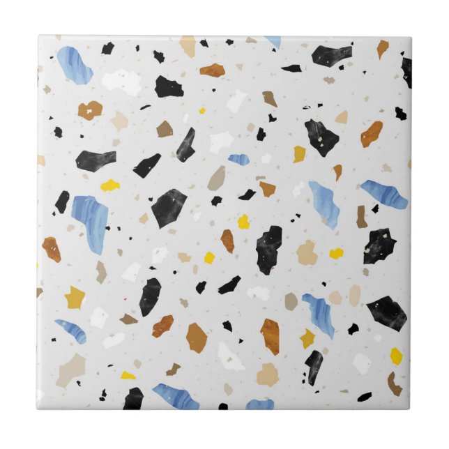 Cerâmica Azulejo de padrão Terrazzo (Frente)