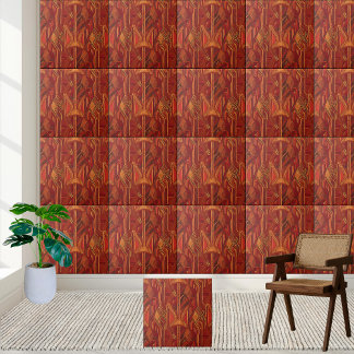 Cerâmica Azulejo de Padrão Têxtil Africano Moderno do Sécul