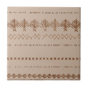 Cerâmica Azulejo de padrões geométricos de borda de Boho tr