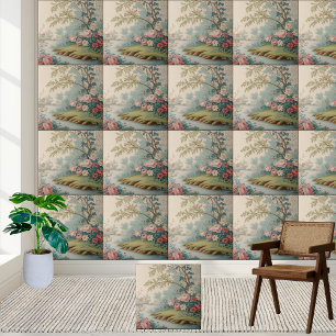 Cerâmica Azulejo de Paisagem da Chinoiserie Biológica Asiát