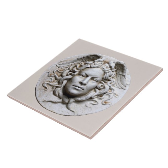 Cerâmica Azulejo de Parede Medusa Mármore Bege Neutro (Lateral)