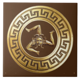 Cerâmica Azulejo de Parede Sicilia Trinacria