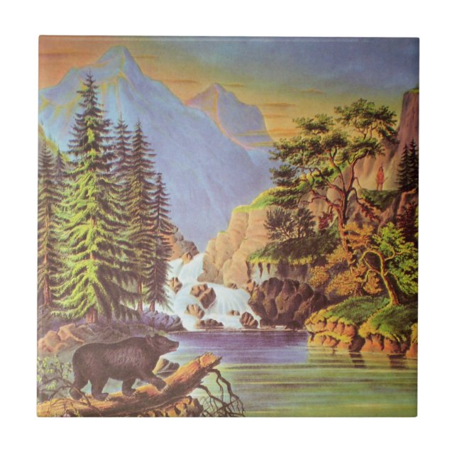 Cerâmica Azulejo de Passagem de Montanha (Frente)