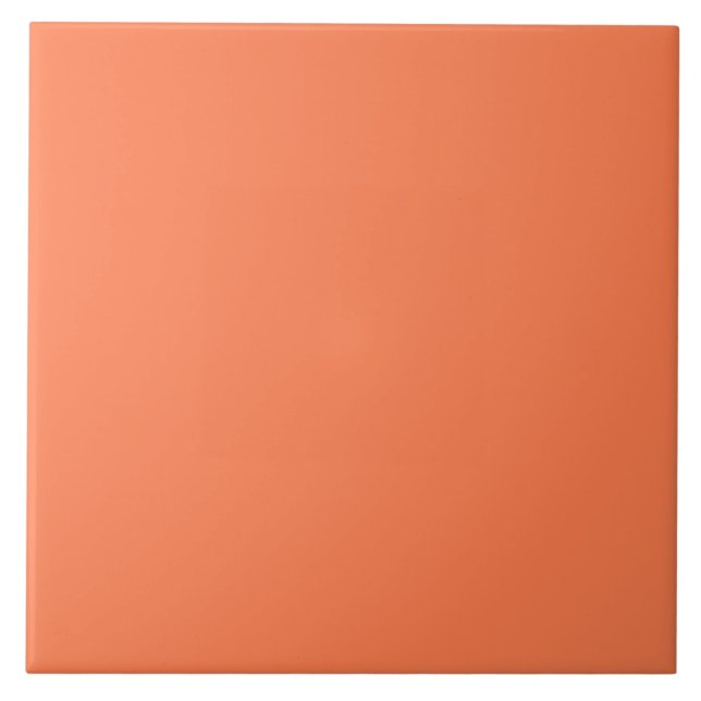 Cerâmica Azulejo de Pastel Coral Orange (Frente)