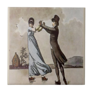 Cerâmica Azulejo De Pele De Gelo casal, Olhar Holandês, Per