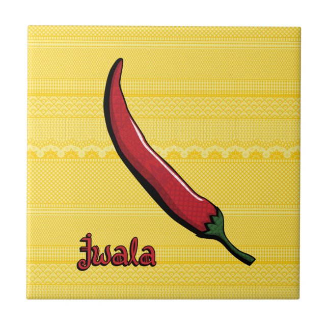 Cerâmica Azulejo de Pimenta Jwala Chili (Frente)