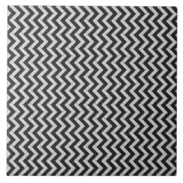 Cerâmica Azulejo de Pinças Brancas e Negras de Zig-Zag