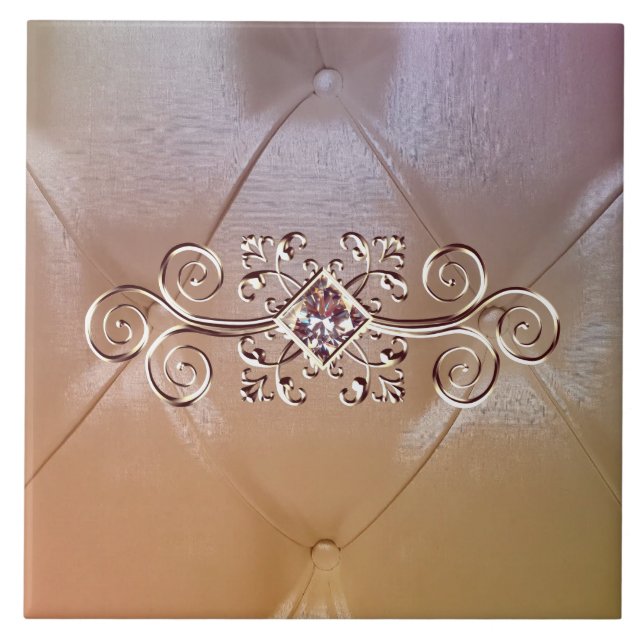 Cerâmica Azulejo de pintuck e de diamante cerâmico (Frente)