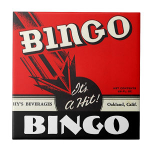 Cerâmica Azulejo de rolamento das bebidas do Bingo da