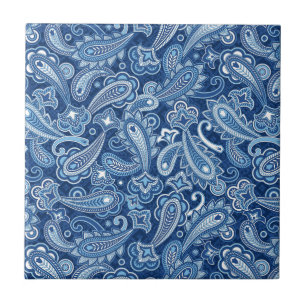 Cerâmica Azulejo de salsa azul