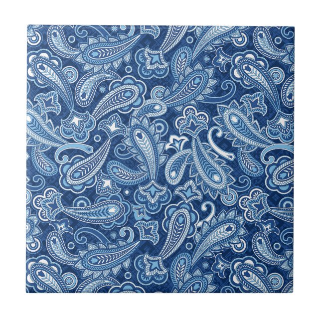 Cerâmica Azulejo de salsa azul (Frente)