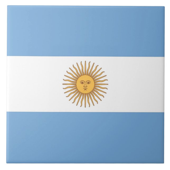 Cerâmica Azulejo de Sinalizador Argentino (Frente)