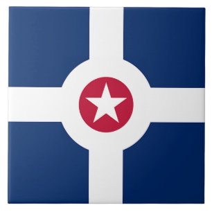 Cerâmica Azulejo de Sinalizador da Cidade de Indianápolis
