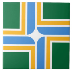 Cerâmica Azulejo de Sinalizador da Cidade de Portland