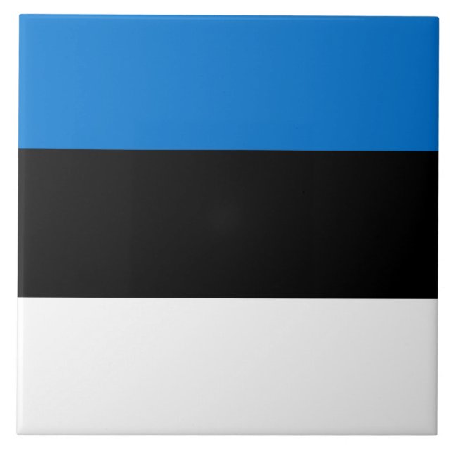 Cerâmica Azulejo de Sinalizador da Estônia (Frente)