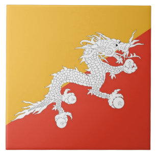 Cerâmica Azulejo de Sinalizador do Butão