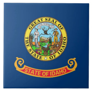 Cerâmica Azulejo de Sinalizador do Estado de Idaho