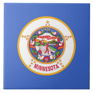 Cerâmica Azulejo de Sinalizador do Estado do Minnesota