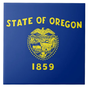 Cerâmica Azulejo de Sinalizador do Estado do Oregon