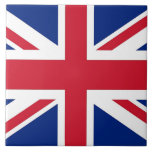 Cerâmica Azulejo de Sinalizador do Reino Unido<br><div class="desc">Traga um toque de elegância britânica para o seu espaço com o nosso azulejo exclusivo que inclui a bandeira do Reino Unido! Feito com muita atenção aos detalhes, este azulejo é mais do que uma peça decorativa; é uma celebração do rico patrimônio e orgulho cultural do Reino Unido. O elegante...</div>