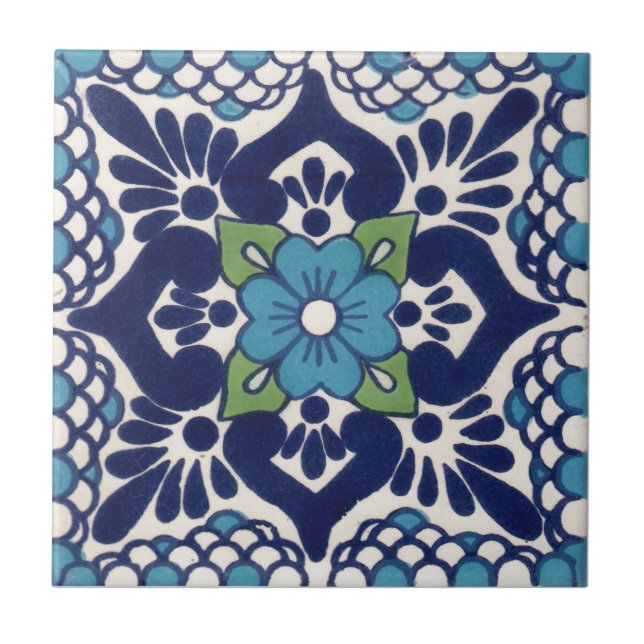 Cerâmica Azulejo de Talavera do mexicano (Frente)