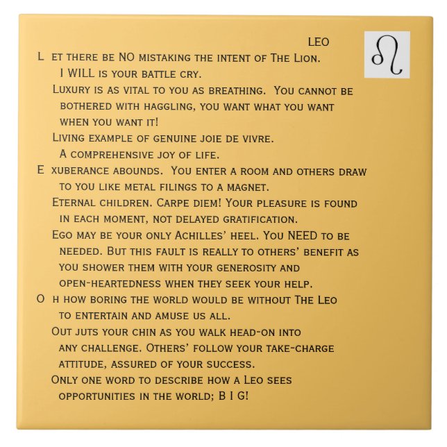 Cerâmica Azulejo de Tash Leo (Frente)