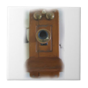 Cerâmica Azulejo de Telefone Vintage