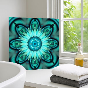 Cerâmica Azulejo de Teto Geométrico Turquoise em Estrela Fl