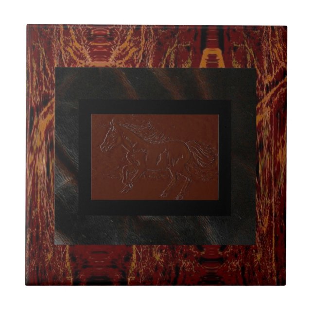 Cerâmica Azulejo de Textura/Faux de Cavalo (Frente)