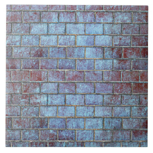 Cerâmica azulejo de tijolo grunge azul