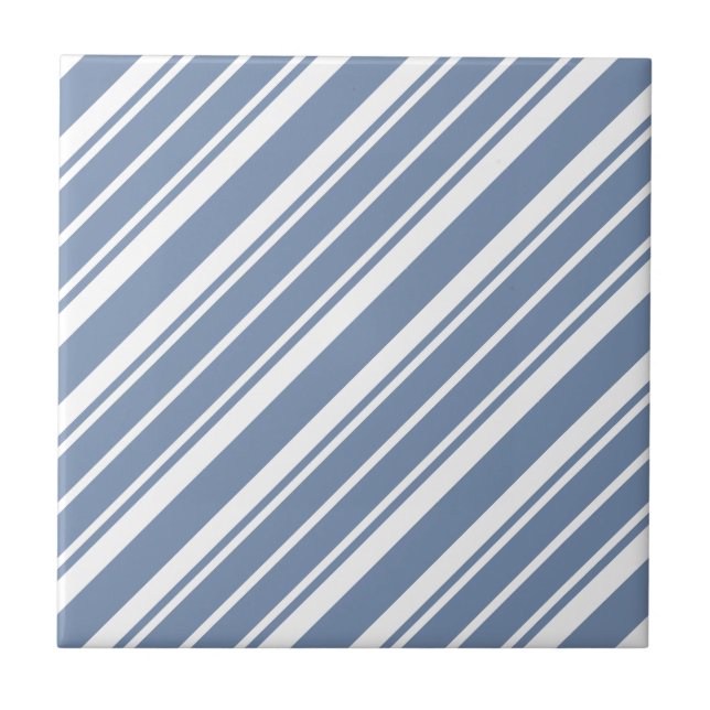 Cerâmica Azulejo de tiquetaque do azul de índigo e o branco (Frente)