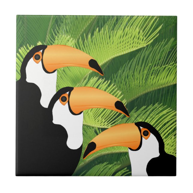 Cerâmica Azulejo de Toucan (Frente)
