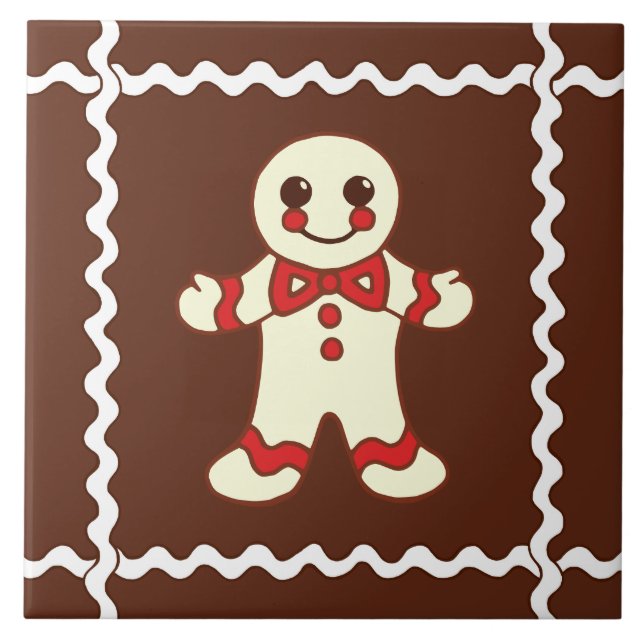 Cerâmica Azulejo de Trivet da Cookchen Cookine de Pão Genge (Frente)