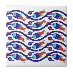 Cerâmica azulejo de tulipa turca