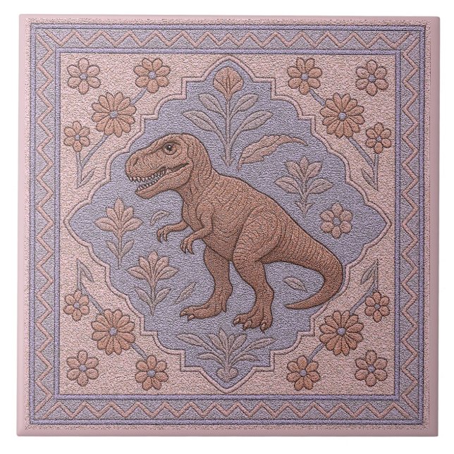 Cerâmica Azulejo de Tyrannasaurus Rex (Frente)
