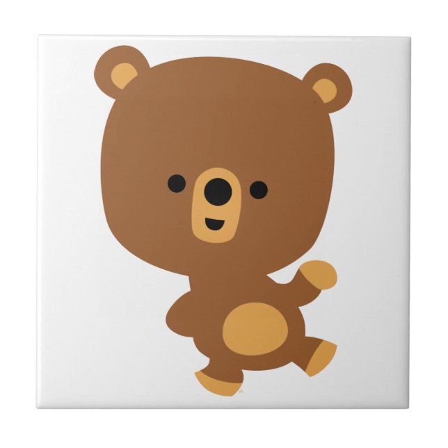 Cerâmica Azulejo de Urso 'Boa Visibilidade' (Frente)