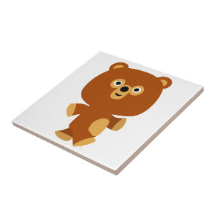 Cerâmica Azulejo de Urso de Cartoon Assertivo Bonito