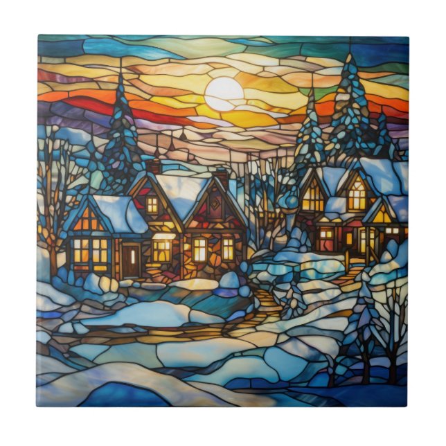 Cerâmica Azulejo de vidro de inverno (Frente)
