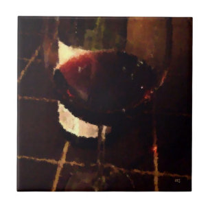 Cerâmica Azulejo de vinho tinto