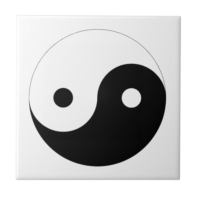 Cerâmica Azulejo de Ying Yang (Frente)