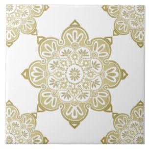 Cerâmica Azulejo Decorativo Cerâmico, Medalhões de Taupe em
