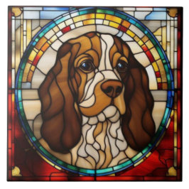 Cerâmica Azulejo Decorativo de Cocker Spaniel Fofo