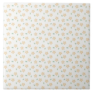 Cerâmica Azulejo Decorativo de Estilo Floral Vintage Fofo