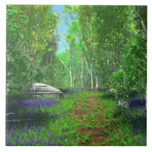 Cerâmica Azulejo decorativo de luz Bluebell