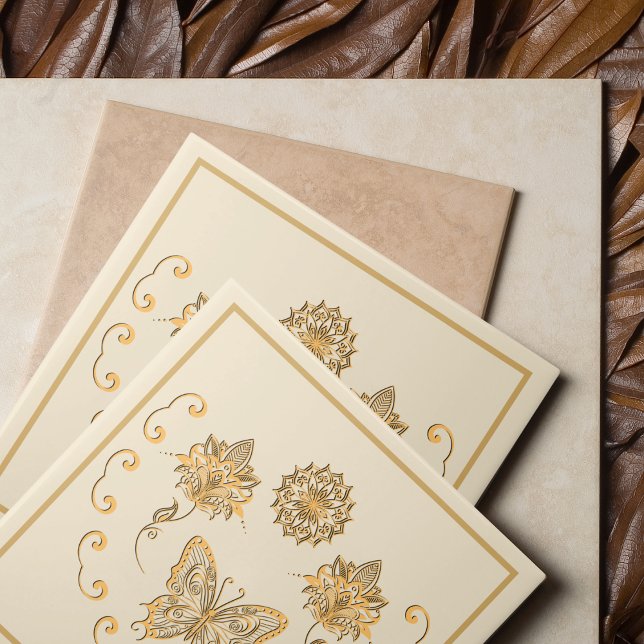 Cerâmica Azulejo Decorativo de Mandala (Criador carregado)