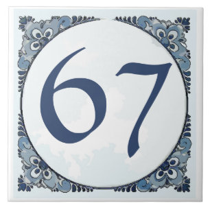 Cerâmica Azulejo Delft look #11, Números de Casa, alterar n